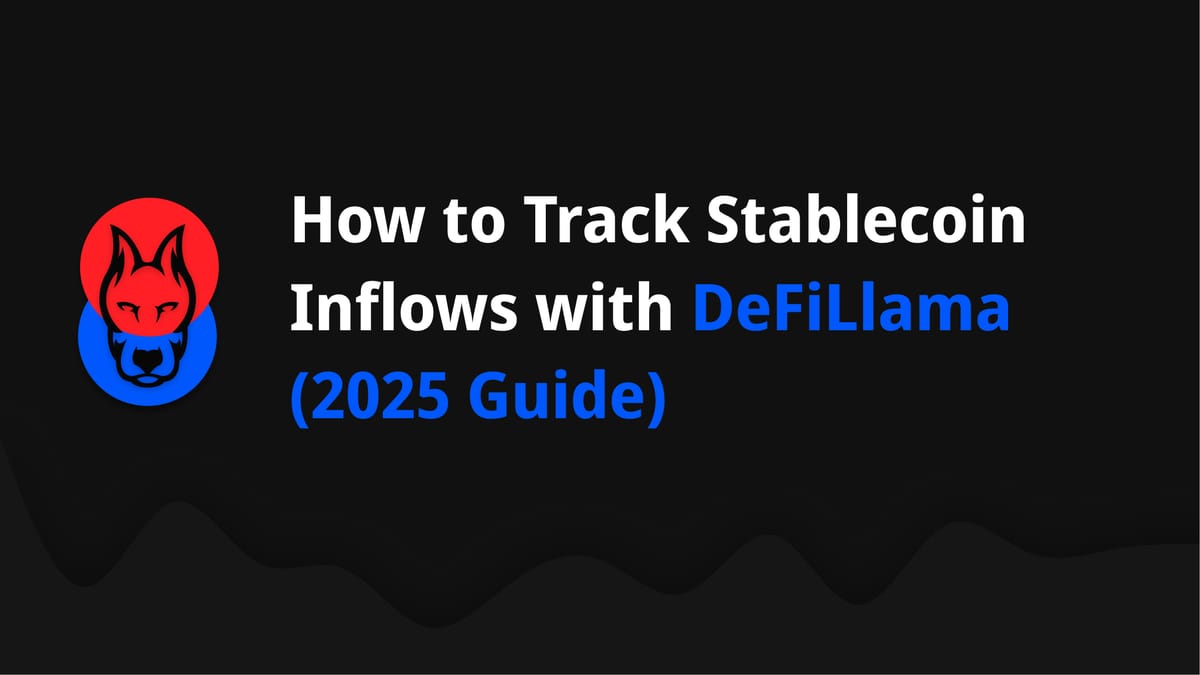 How to Track Stablecoin Inflows with DeFiLlama (2025 Guide)